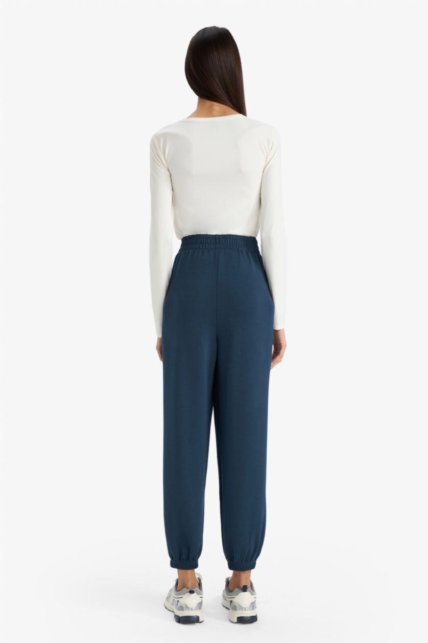 Woman NAVY Jogger Fit Modal Trousers