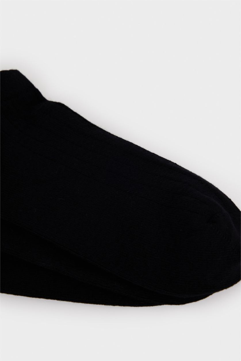 Kadın Siyah Bambu 3'Lü Patik Çorap