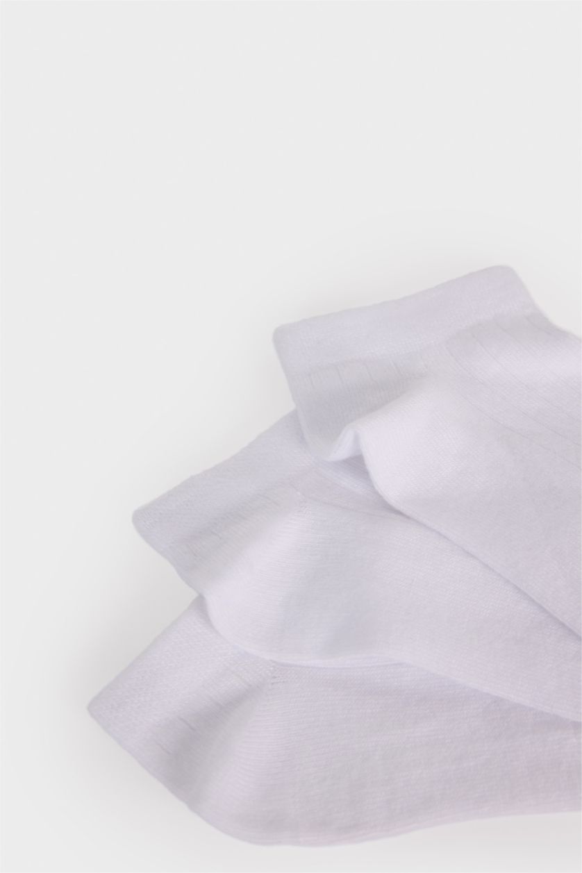 حريمي أبيض (000) شرابات قصيرة للجنسين بامبو - 3 قطع