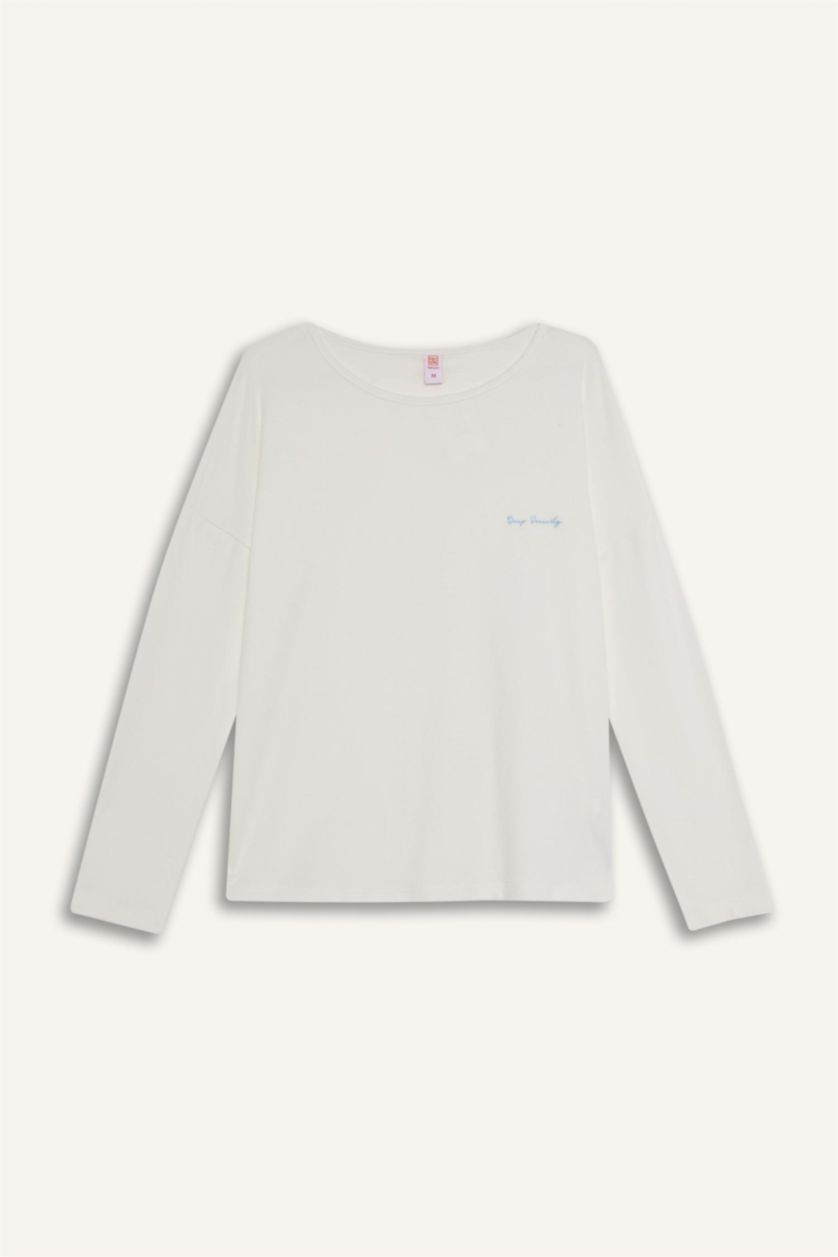 Kadın Açık Mavi Regular Fıt Uzun Kollu 2'li Takım