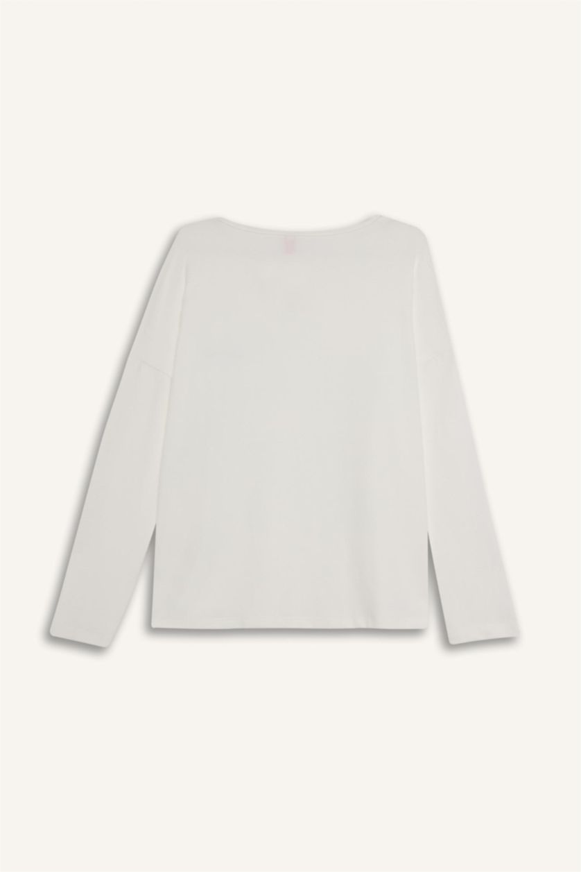 Kadın Açık Mavi Regular Fıt Uzun Kollu 2'li Takım