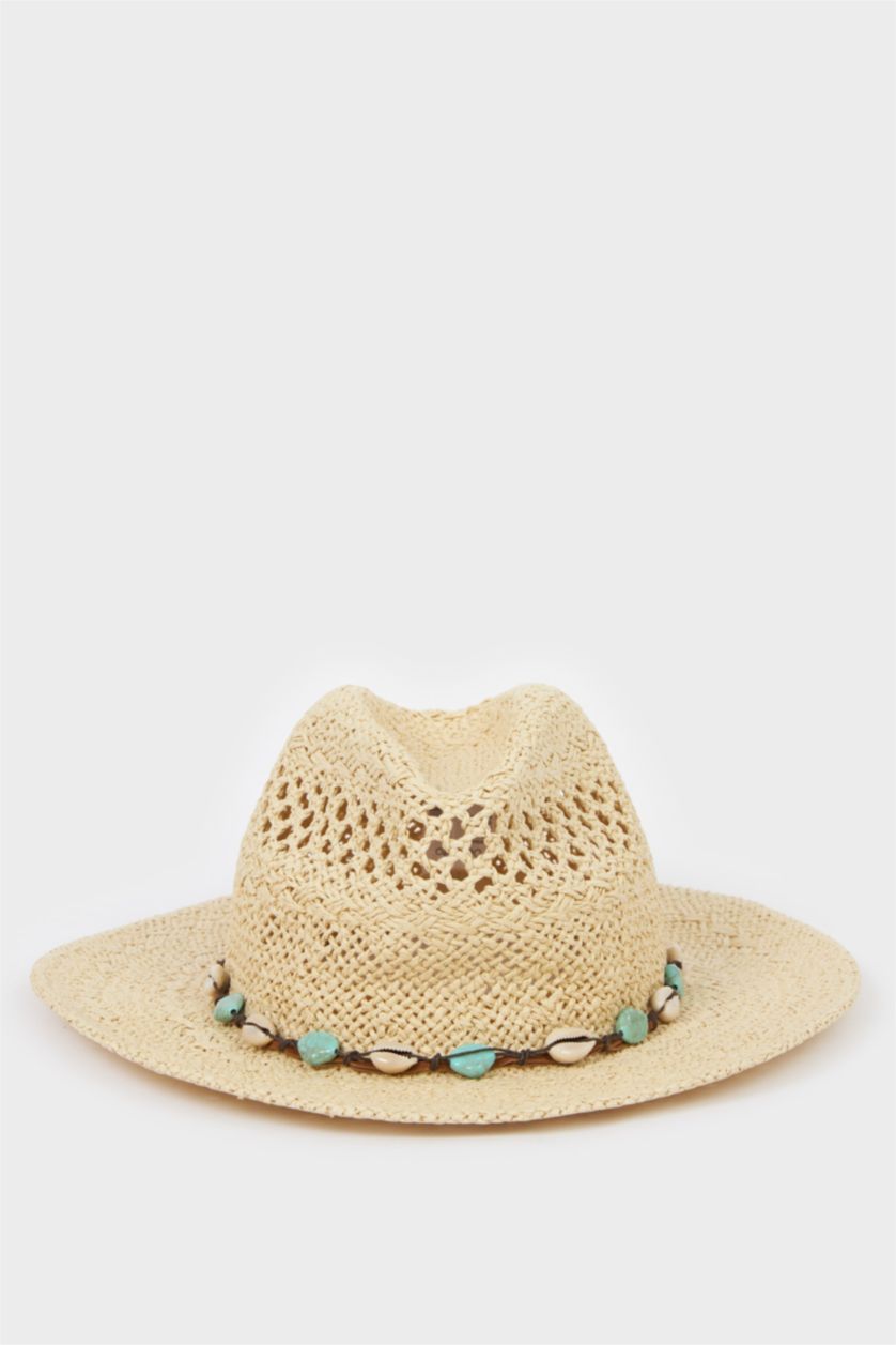 Kadın Kum Kadın Hasır Şapka