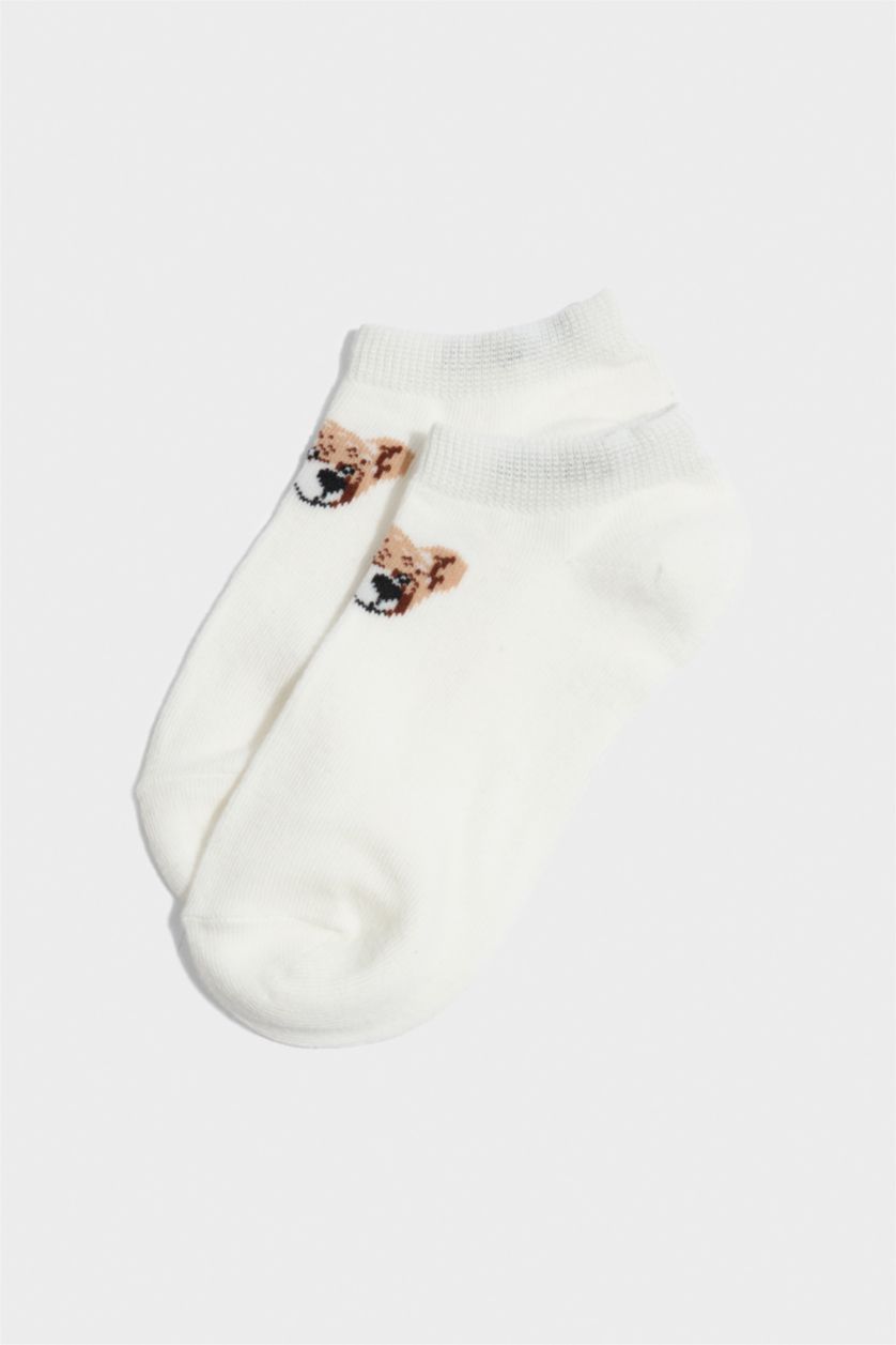 Erkek Çocuk - Genç Erkek Karma Ayıcıklı 5'li Pamuklu Patik Çorap Erkek Çocuk