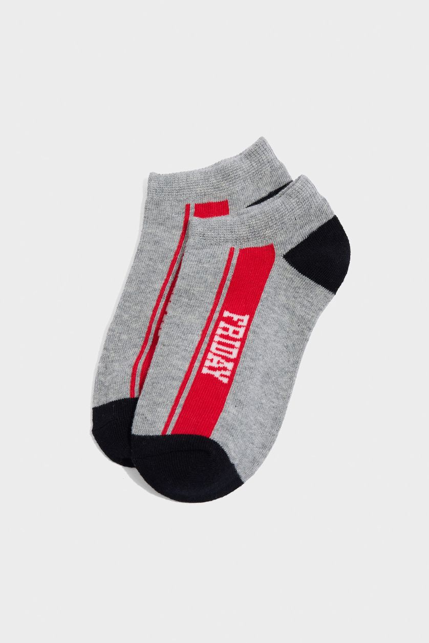 Erkek Çocuk - Genç Erkek Karma Erkek Çocuk Baskılı 7'li Pamuklu Patik Çorap