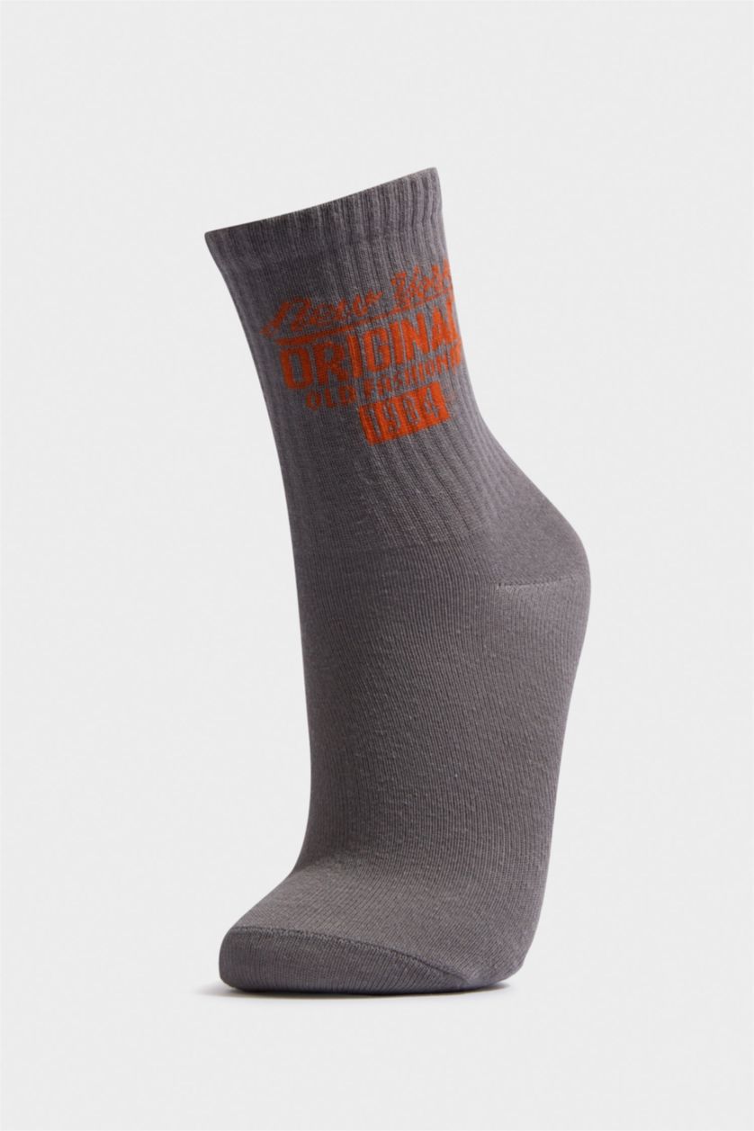 Erkek Çocuk - Genç Erkek Karma Baskılı 5'li Pamuklu Uzun Çorap Erkek Çocuk