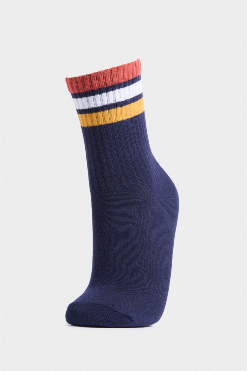 Erkek Çocuk - Genç Erkek Karma 3'lü Pamuklu Uzun Çorap Erkek Çocuk