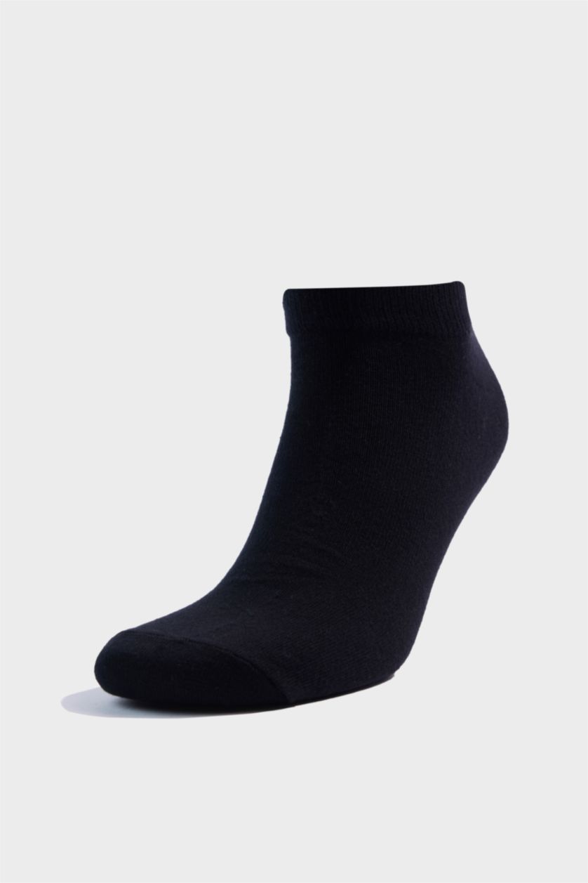 Erkek Siyah Erkek 10'lu Pamuklu Patik Çorap