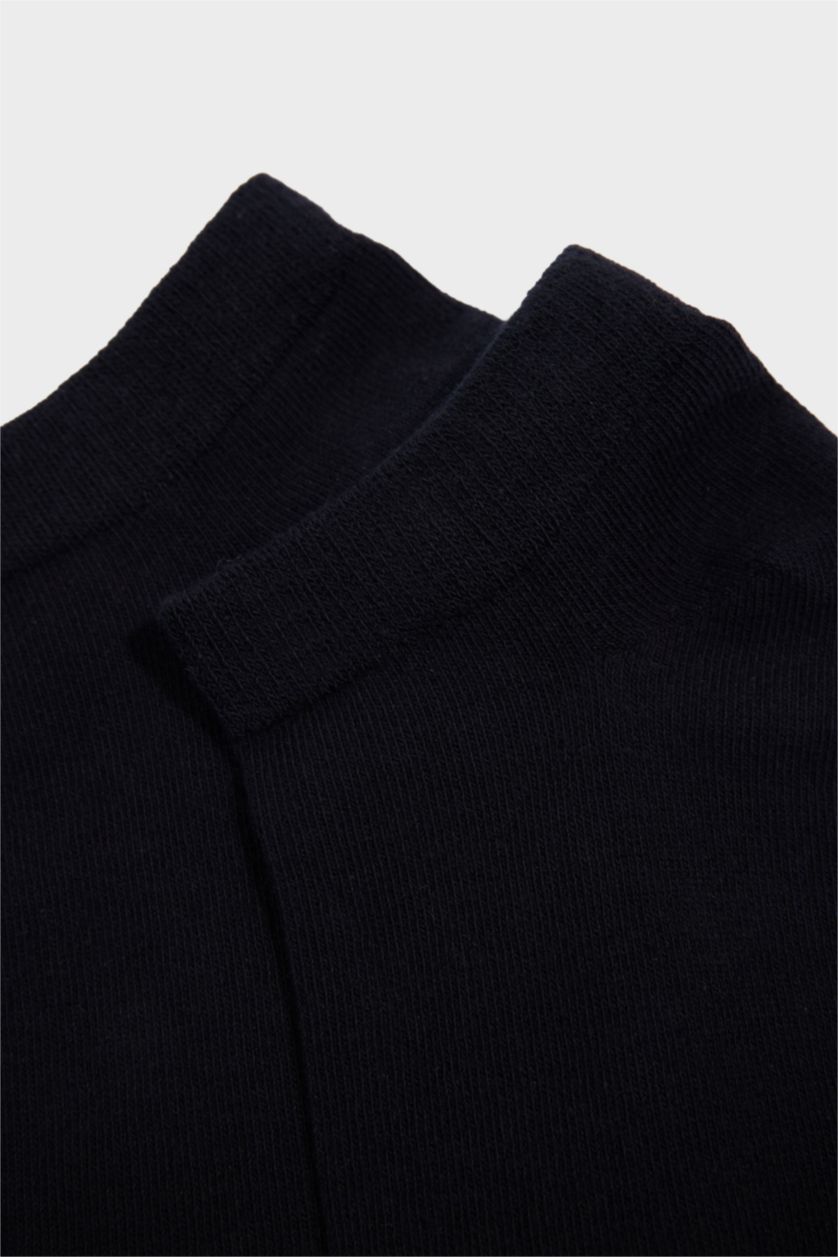 Erkek Siyah Erkek 10'lu Pamuklu Patik Çorap