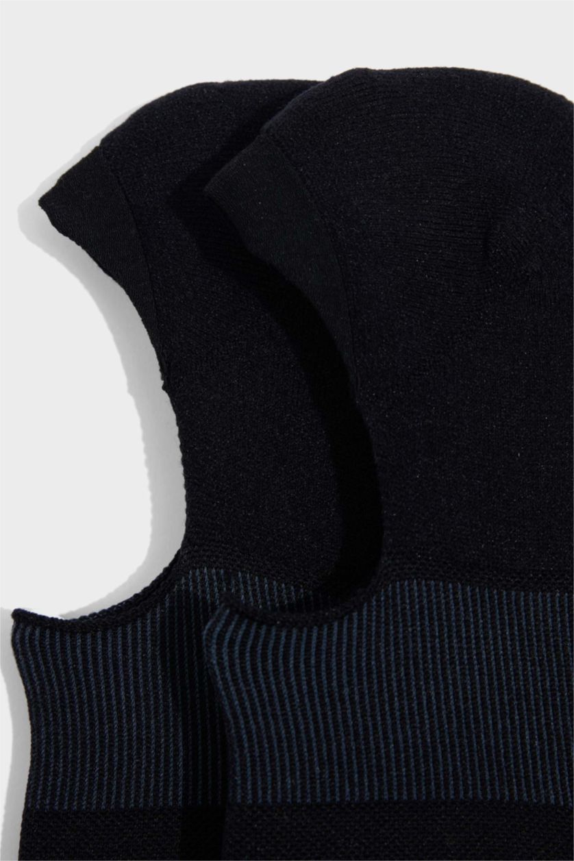 Erkek Siyah Erkek 2'li Pamuklu Sneaker Çorap