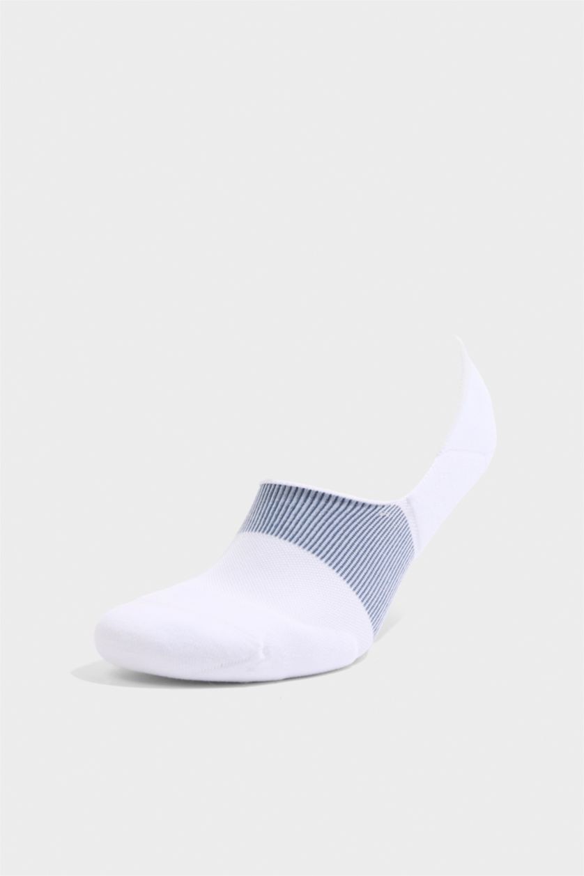 Erkek Beyaz Erkek 2'li Pamuklu Sneaker Çorap