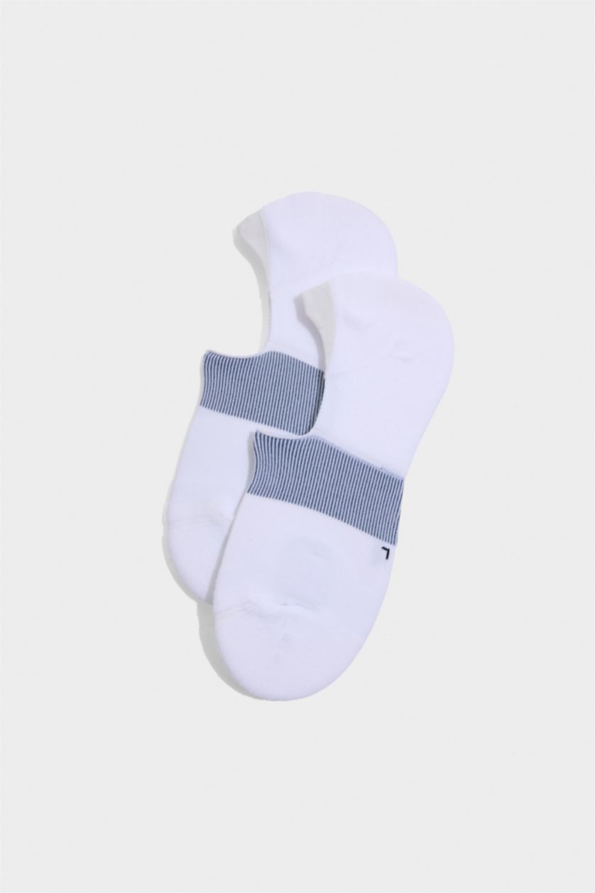 Erkek Beyaz Erkek 2'li Pamuklu Sneaker Çorap