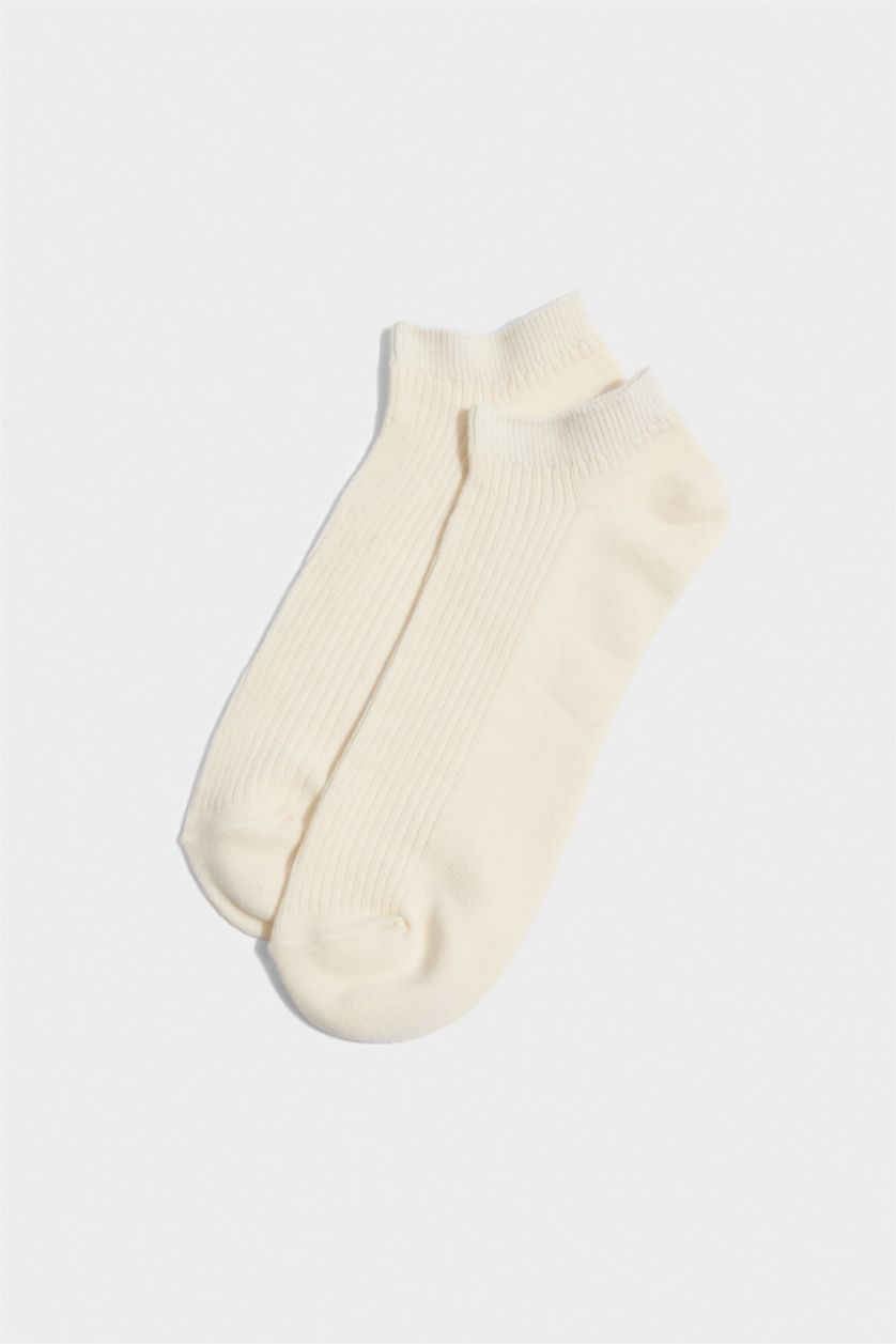 Erkek Yeşil 5'li Pamuklu Sneaker Çorap