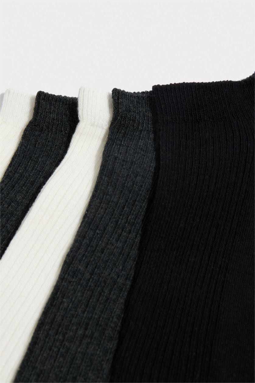 Erkek Karma Erkek 5'li Pamuklu Sneaker Çorap