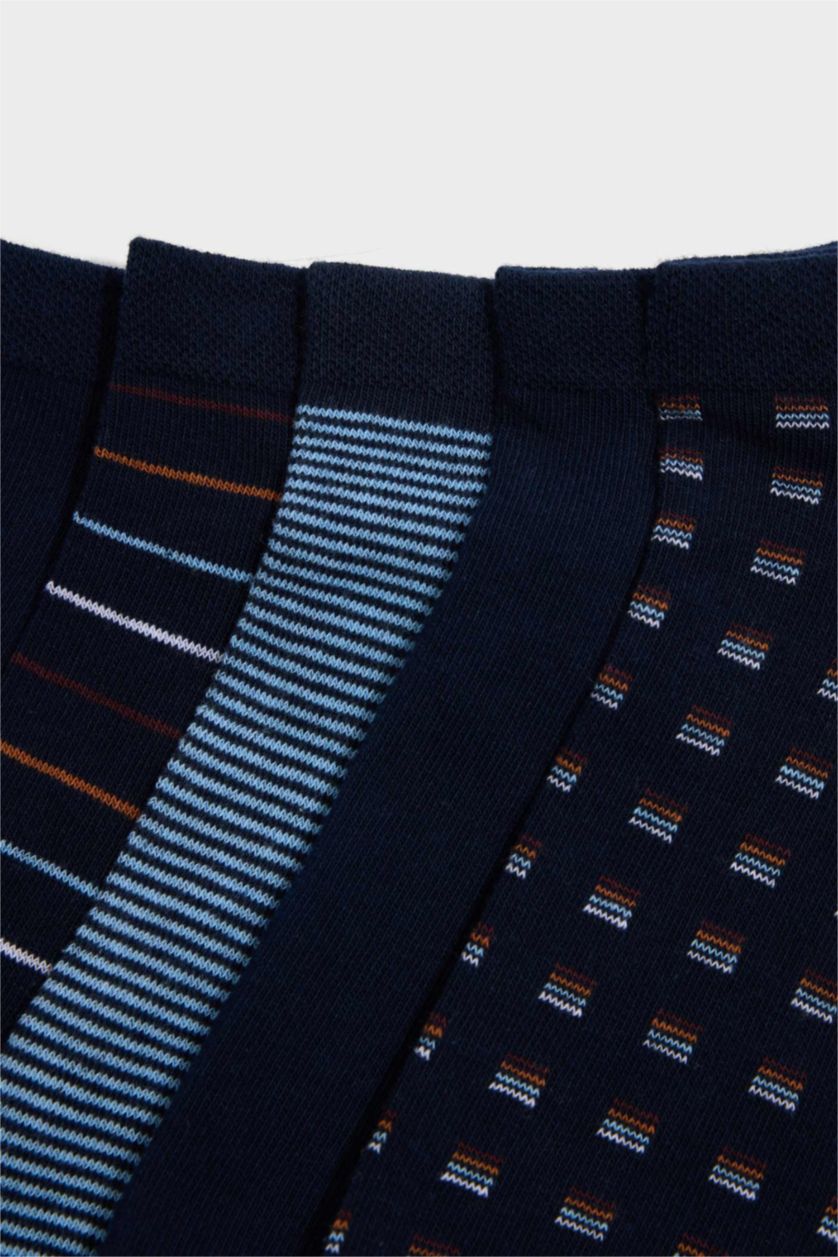 Erkek Karma Erkek 5'li Pamuklu Patik Çorap