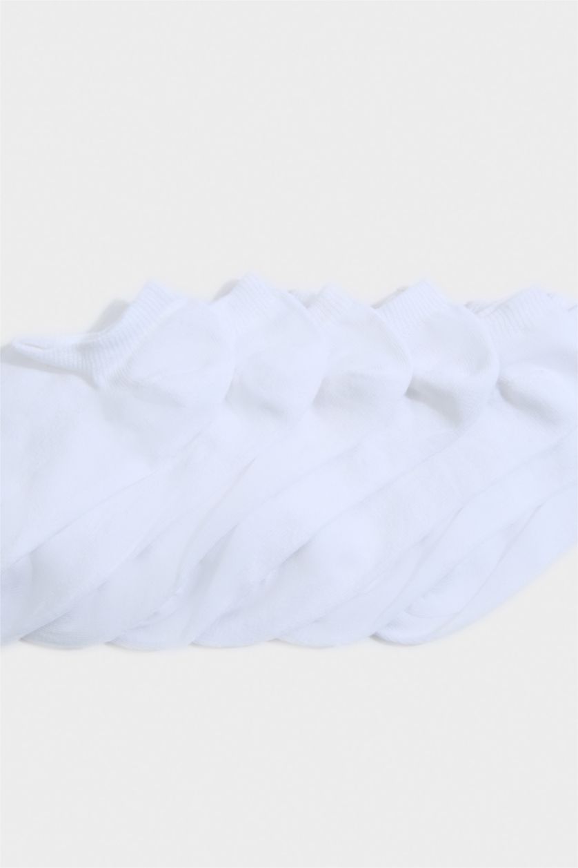 Men White 7 piece Cotton Step Socks