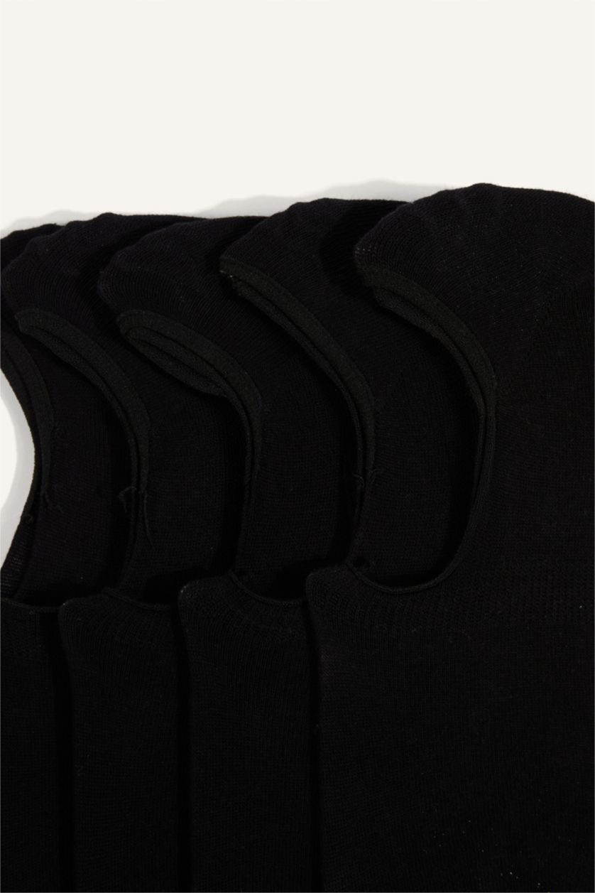 Erkek Siyah Pamuklu 5'Li Babet