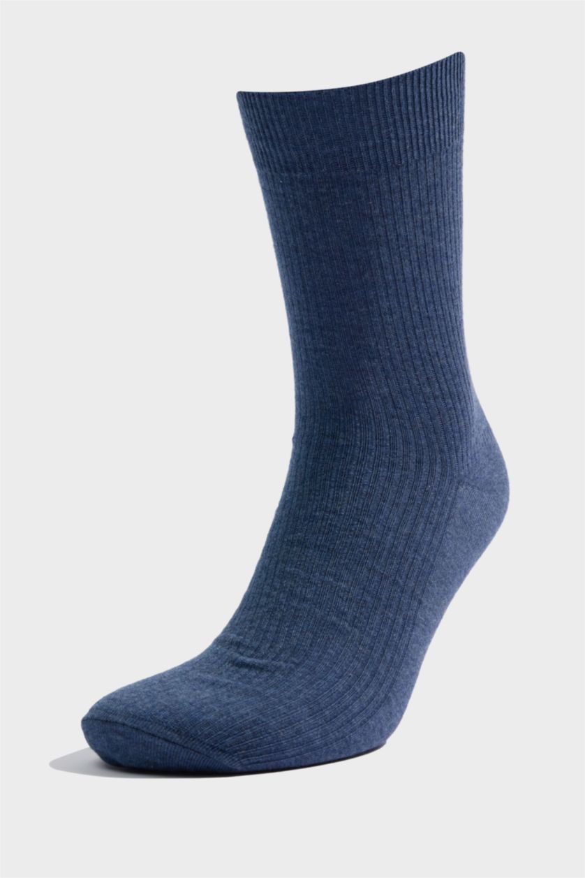 MAN Light Blue Man 5 Piece Cotton Long Socks