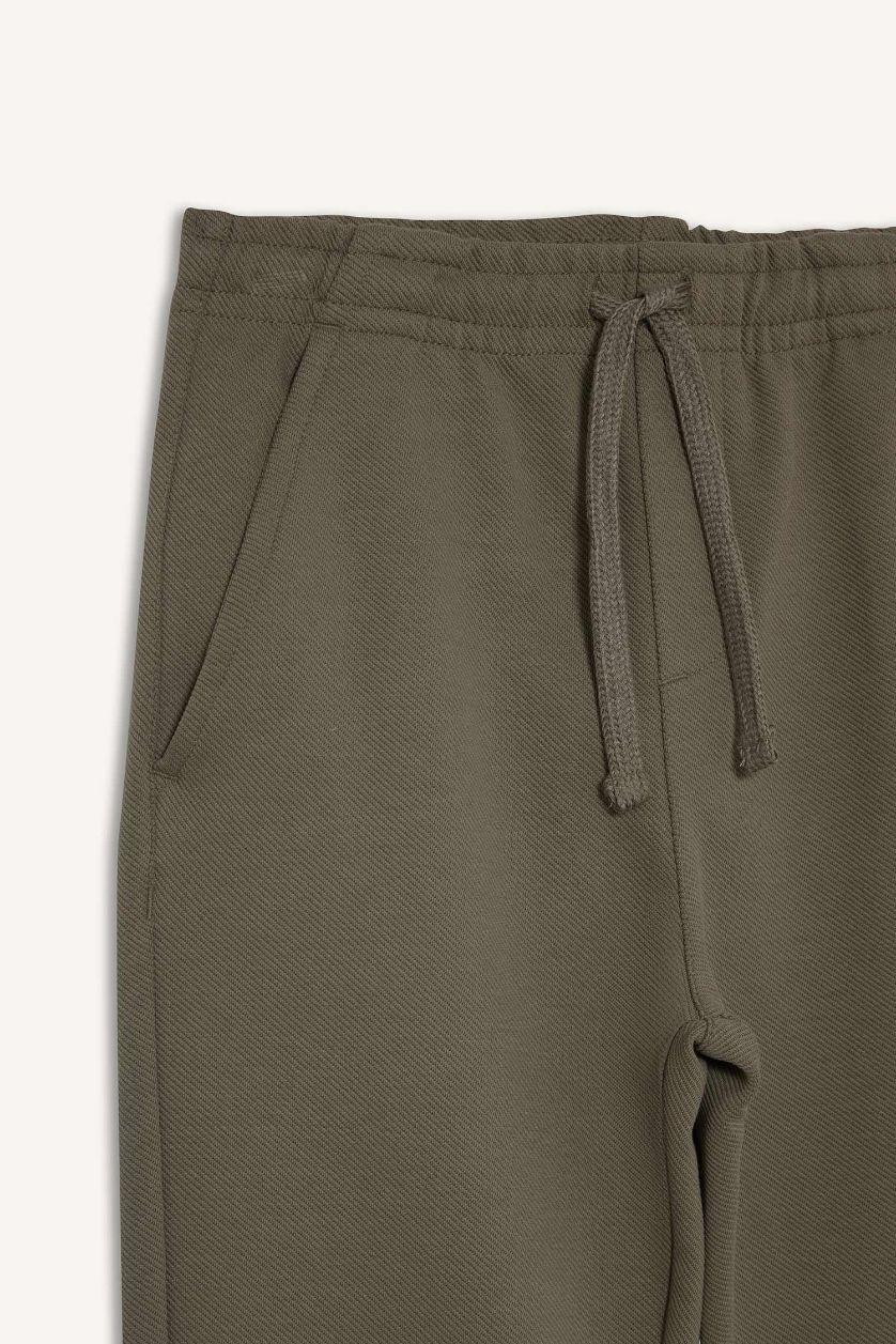 BOYS & TEENS Khaki Boy Elastic Waist Regular Leg Trousers