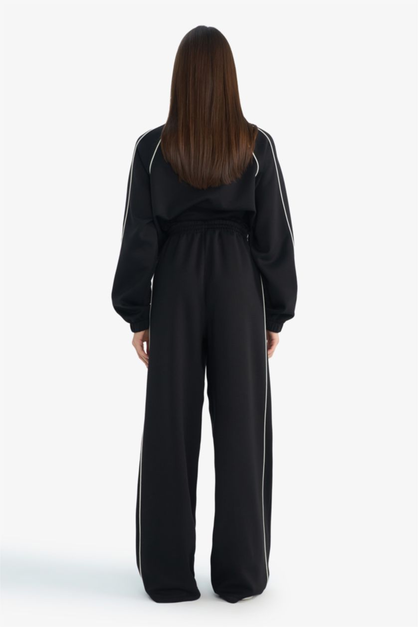 Әйелдерге қара Straight Fit шалбар