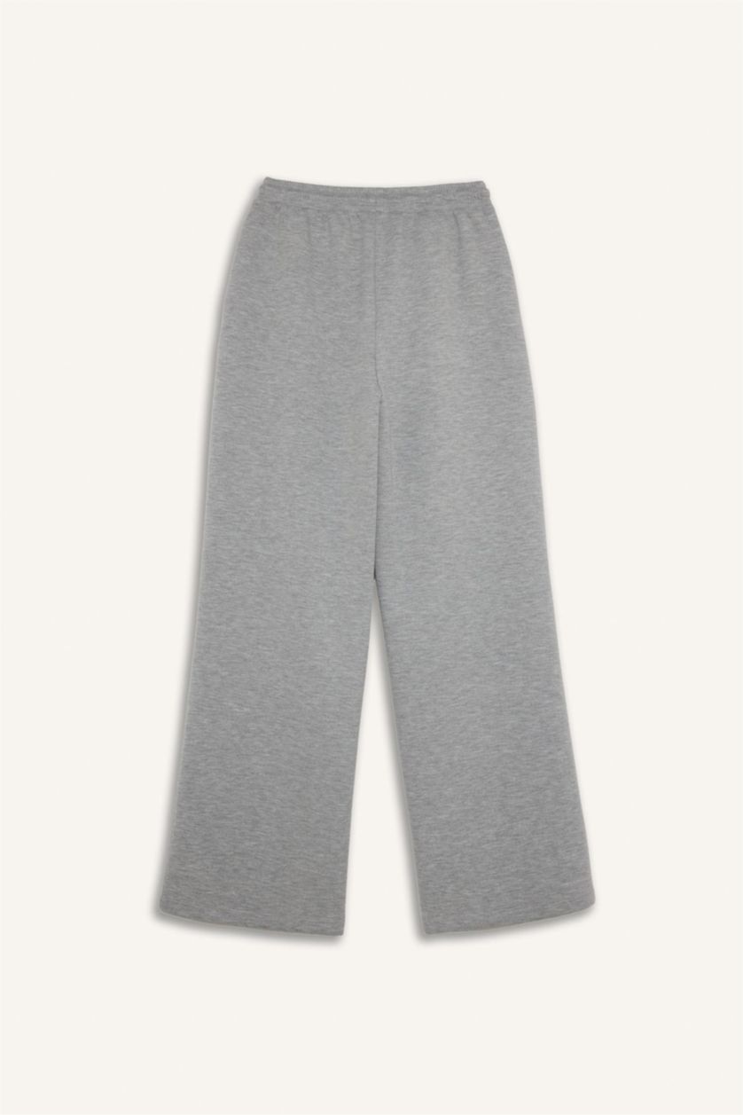 نساء ميلانج رمادي سروال بطيات