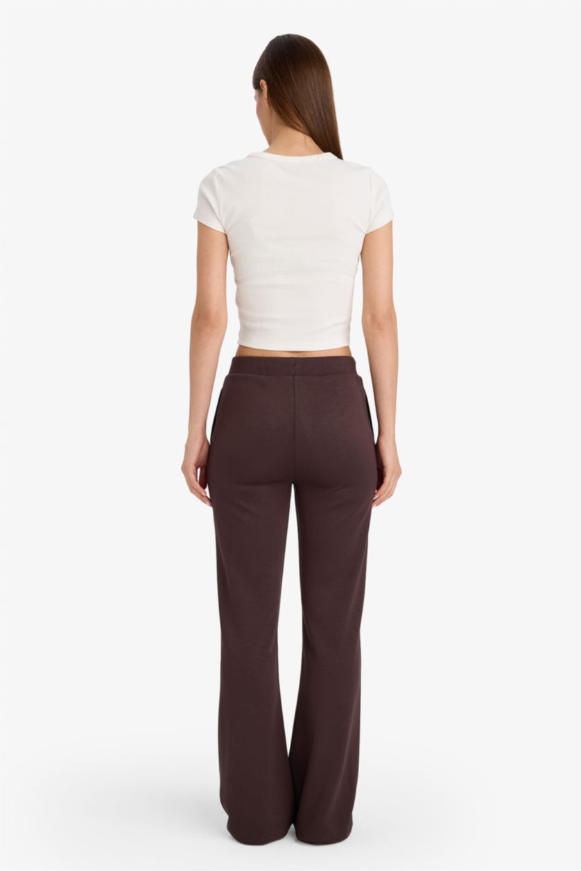 Woman Brown Flare Trousers