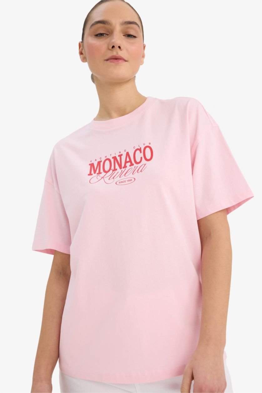 Woman Light Pink Woman Short Sleeve T-Shirt