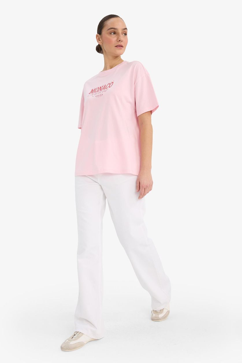 Woman Light Pink Woman Short Sleeve T-Shirt