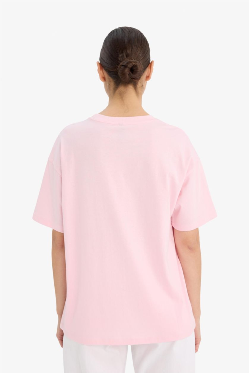 Woman Light Pink Woman Short Sleeve T-Shirt