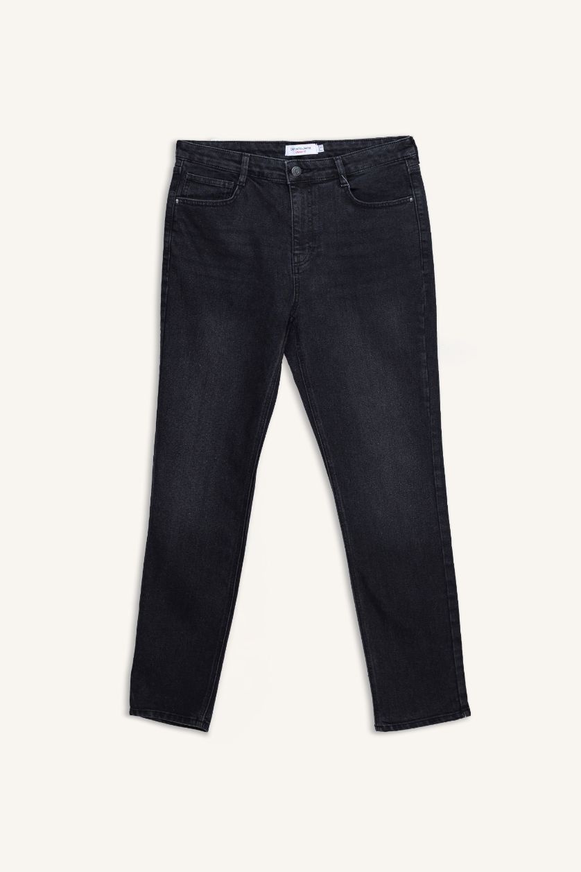 MAN Black Straight Fit Trousers