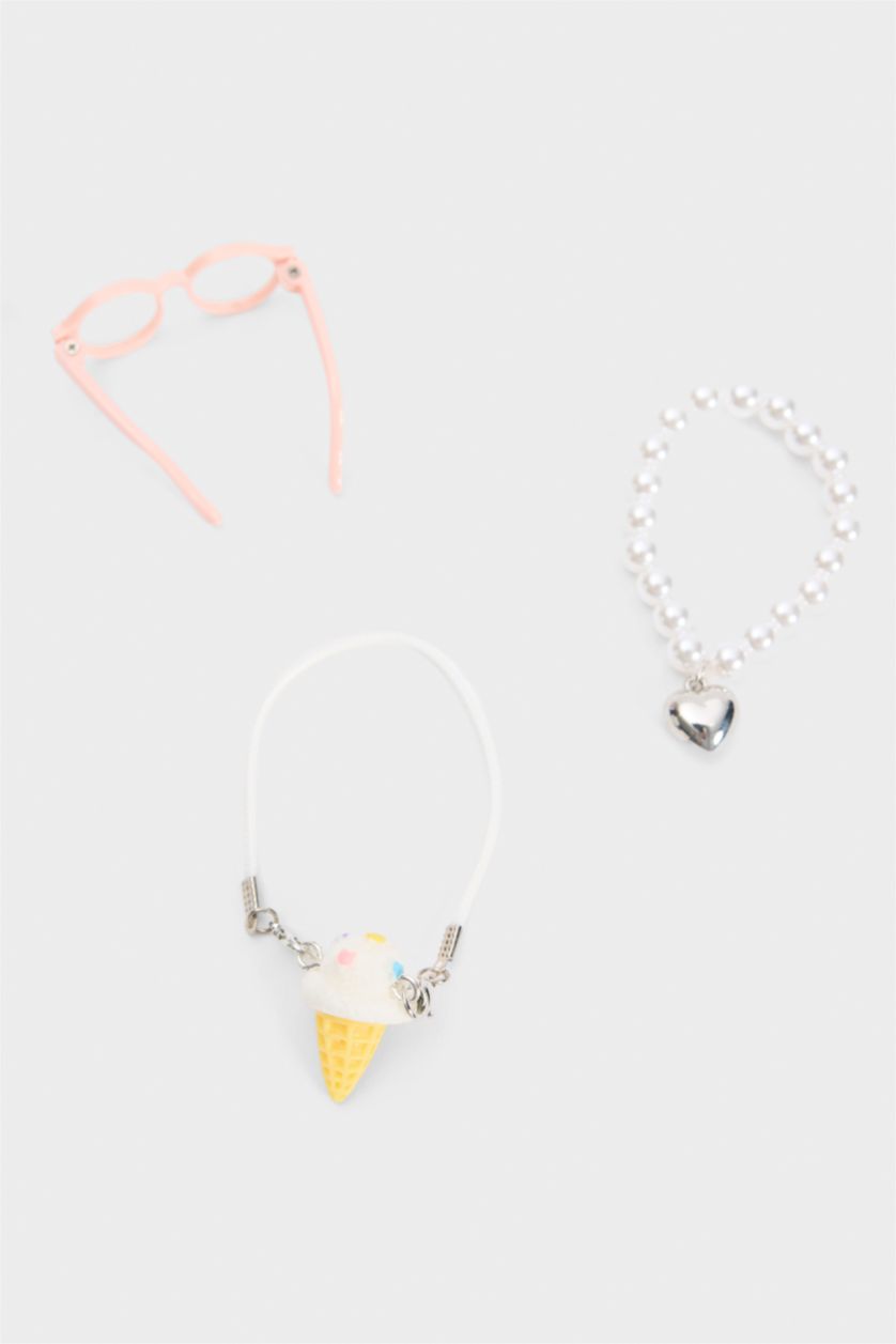 Kadın Karma Kadın Mavi Detaylı Giydirilebilir Charm Anahtarlık Kostümü