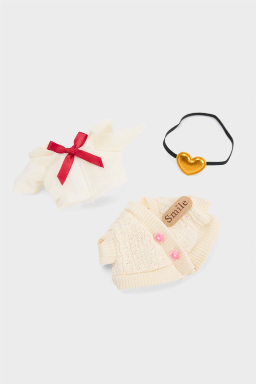 Kadın Karma Kadın Ekose Etek Detaylı Giydirilebilir Charm Anahtarlık Kostümü