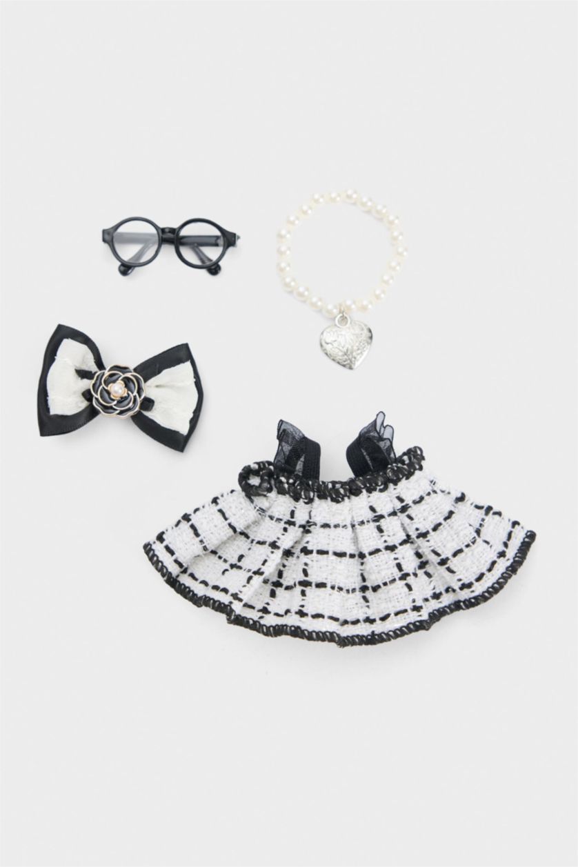 Kadın Karma Kadın Fiyonk Detaylı Giydirilebilir Charm Anahtarlık Kostümü