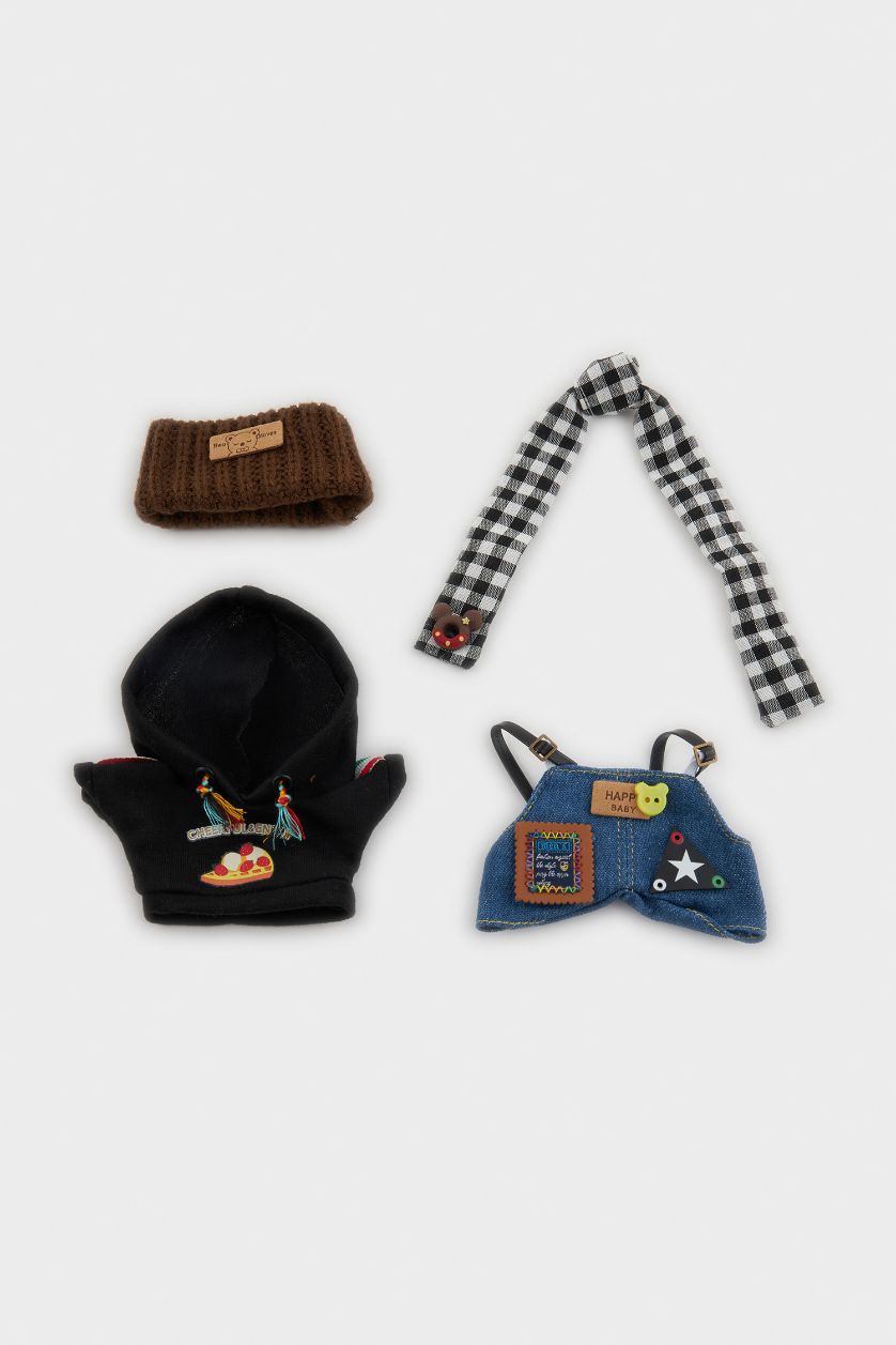 Kadın Karma Kadın Bebek Detaylı Giydirilebilir Charm Anahtarlık Kostümü