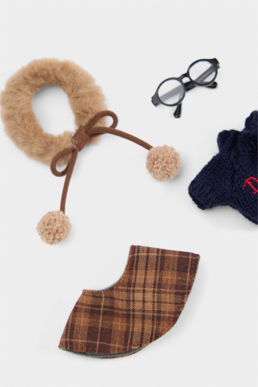 Kadın Karma Kadın Pelüş Detaylı Giydirilebilir Charm Anahtarlık Kostümü