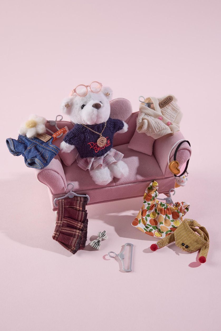 Kadın Karma Kadın Etek-Kazak Detaylı Giydirilebilir Charm Anahtarlık Kostümü