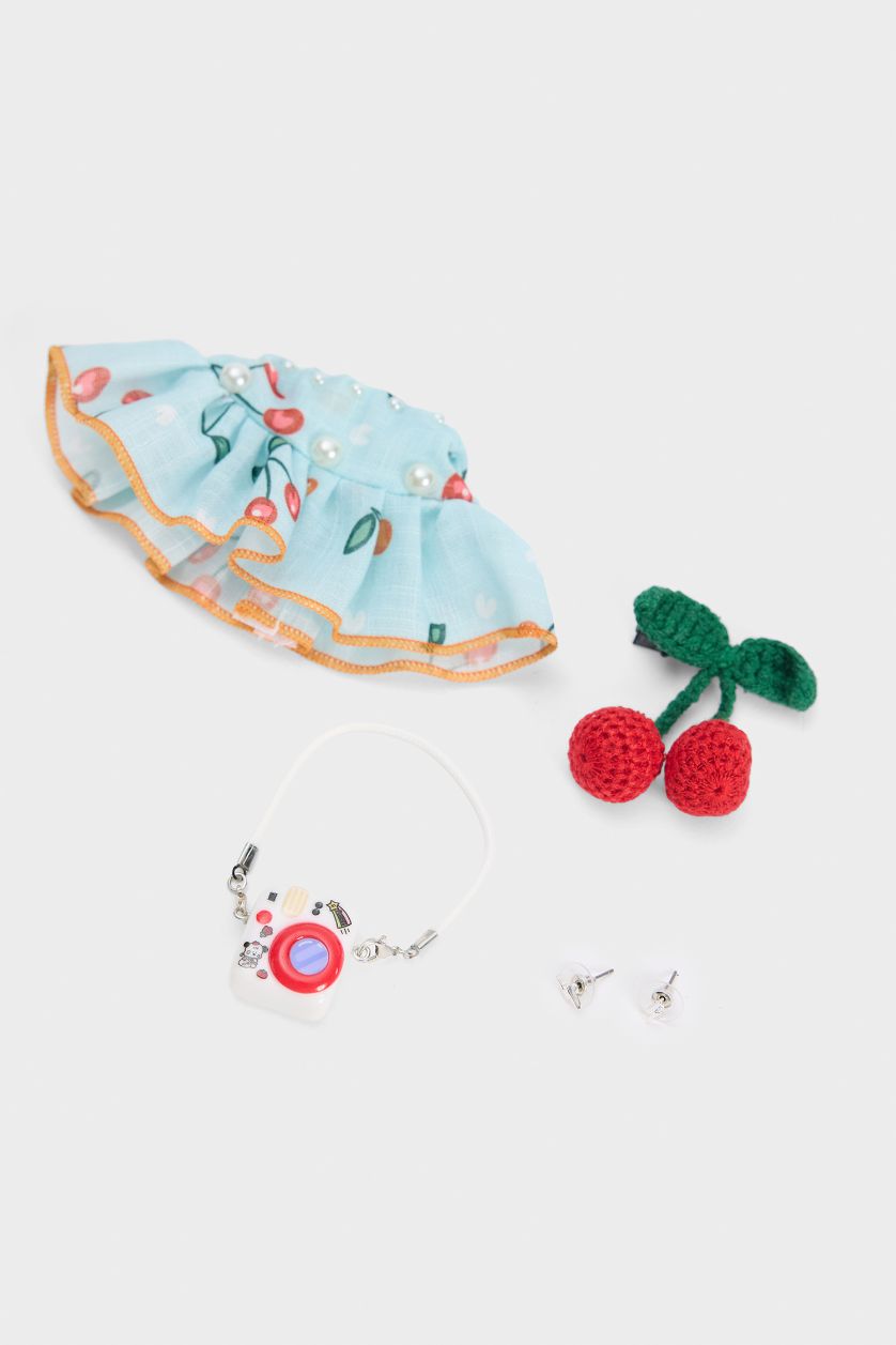 Kadın Karma Kadın Kiraz Detaylı Giydirilebilir Charm Anahtarlık Kostümü