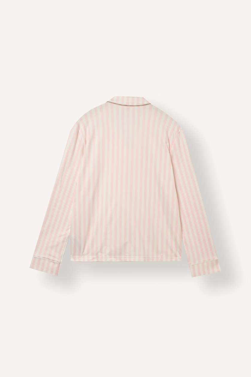 WOMAN Pink Regular Fit Striped 2 Piece Set