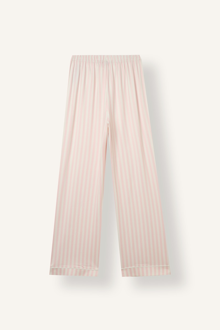 WOMAN Pink Regular Fit Striped 2 Piece Set