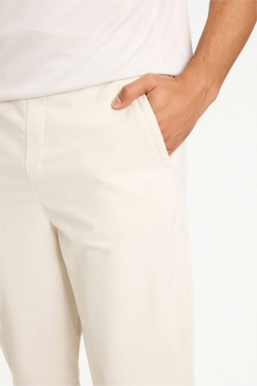 رجال بيج سروال قصة عادية