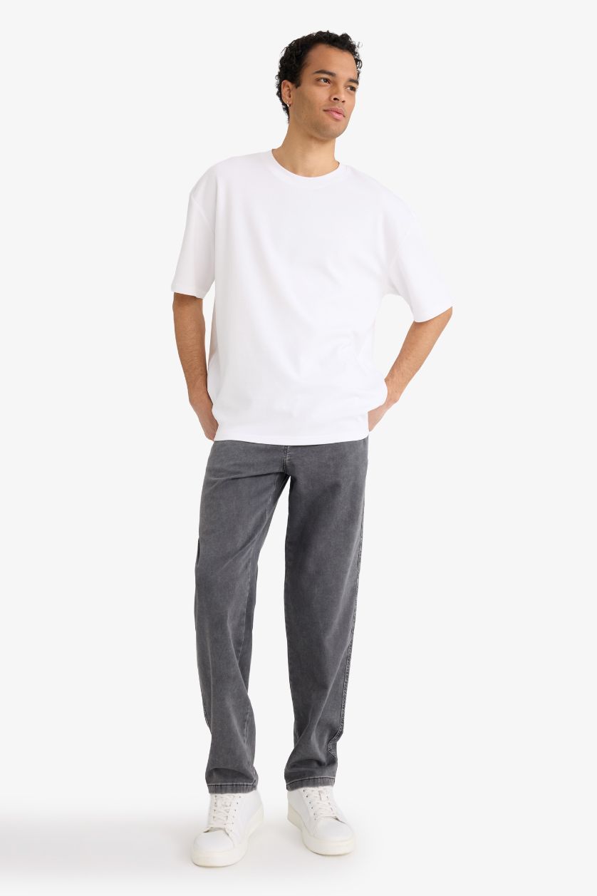 رجال أنثرا سروال جينز وايد ليج وايد ليج