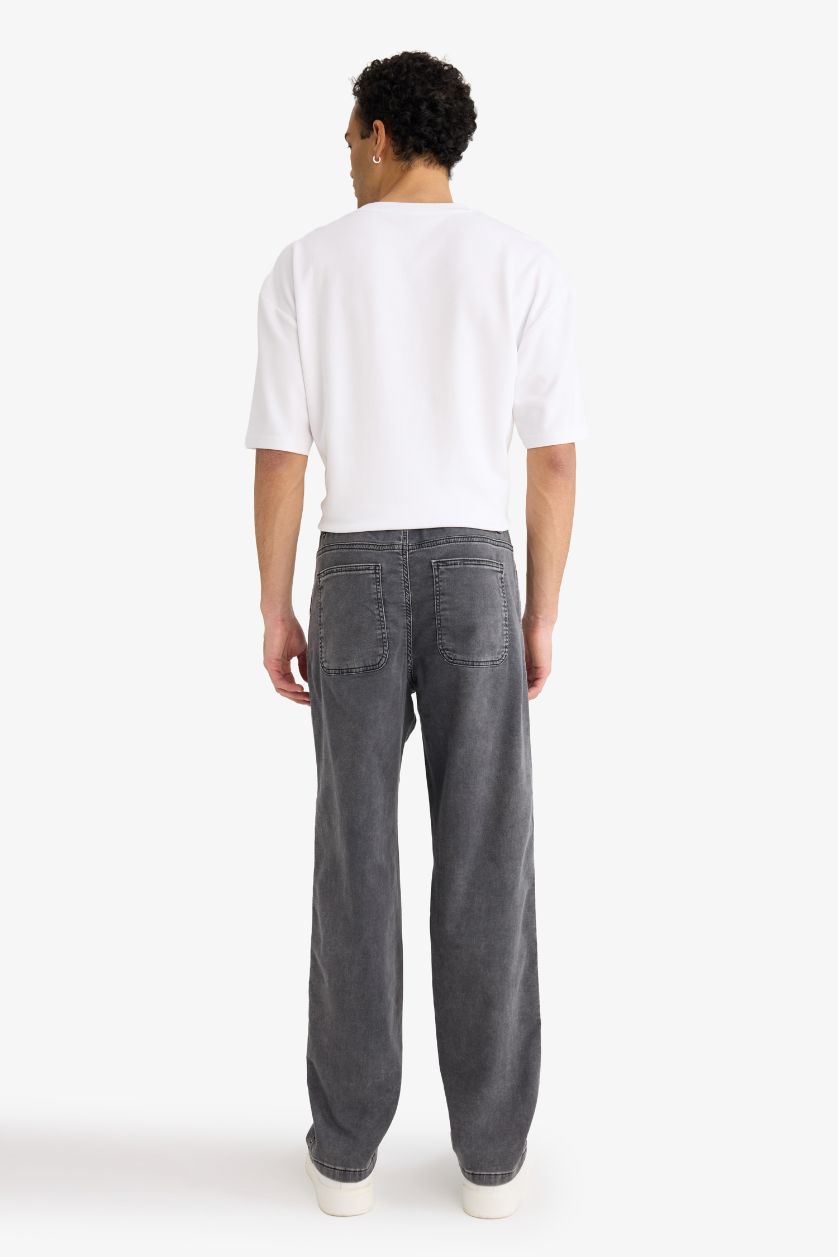 رجال أنثرا سروال جينز وايد ليج وايد ليج