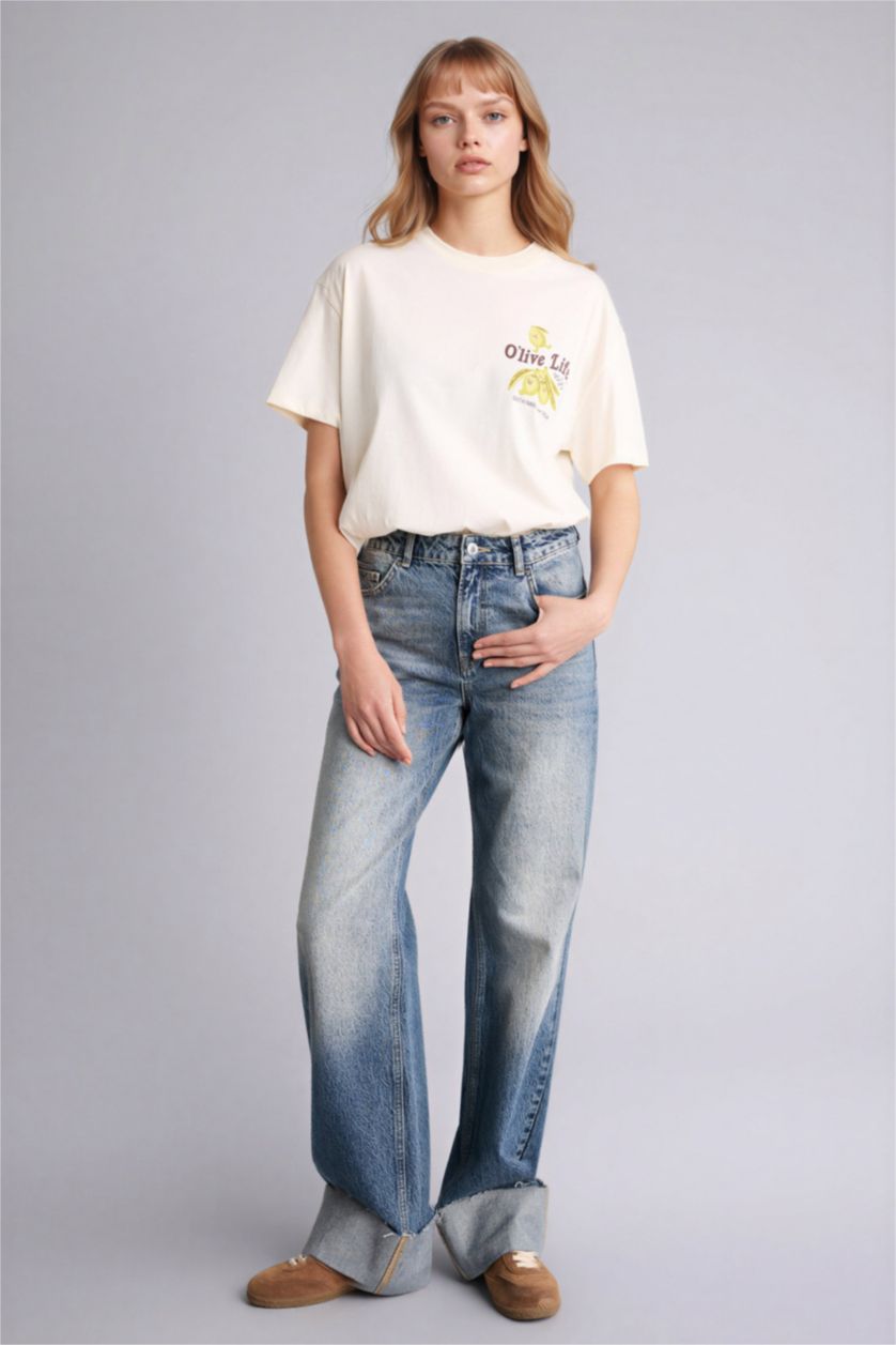 Женщины Бежевый Woman Short Sleeve T-Shirt