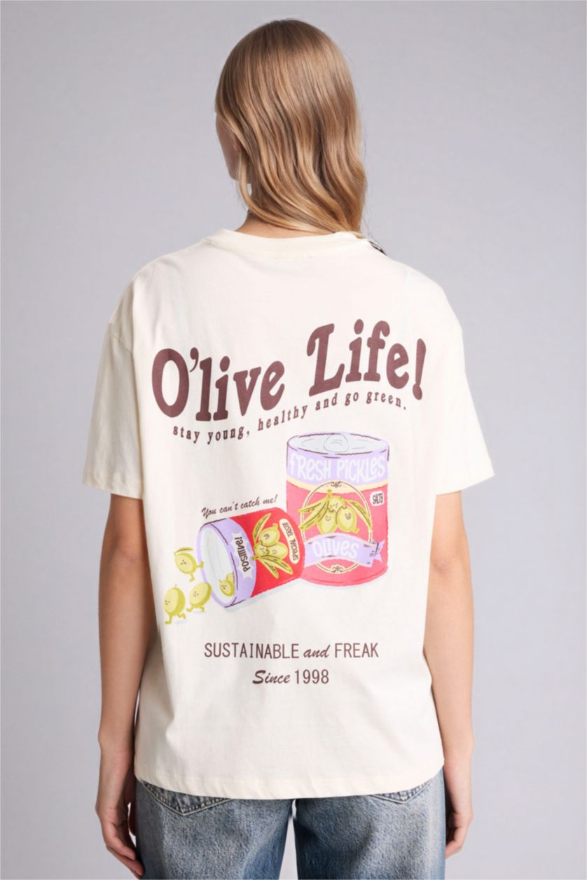 Женщины Бежевый Woman Short Sleeve T-Shirt