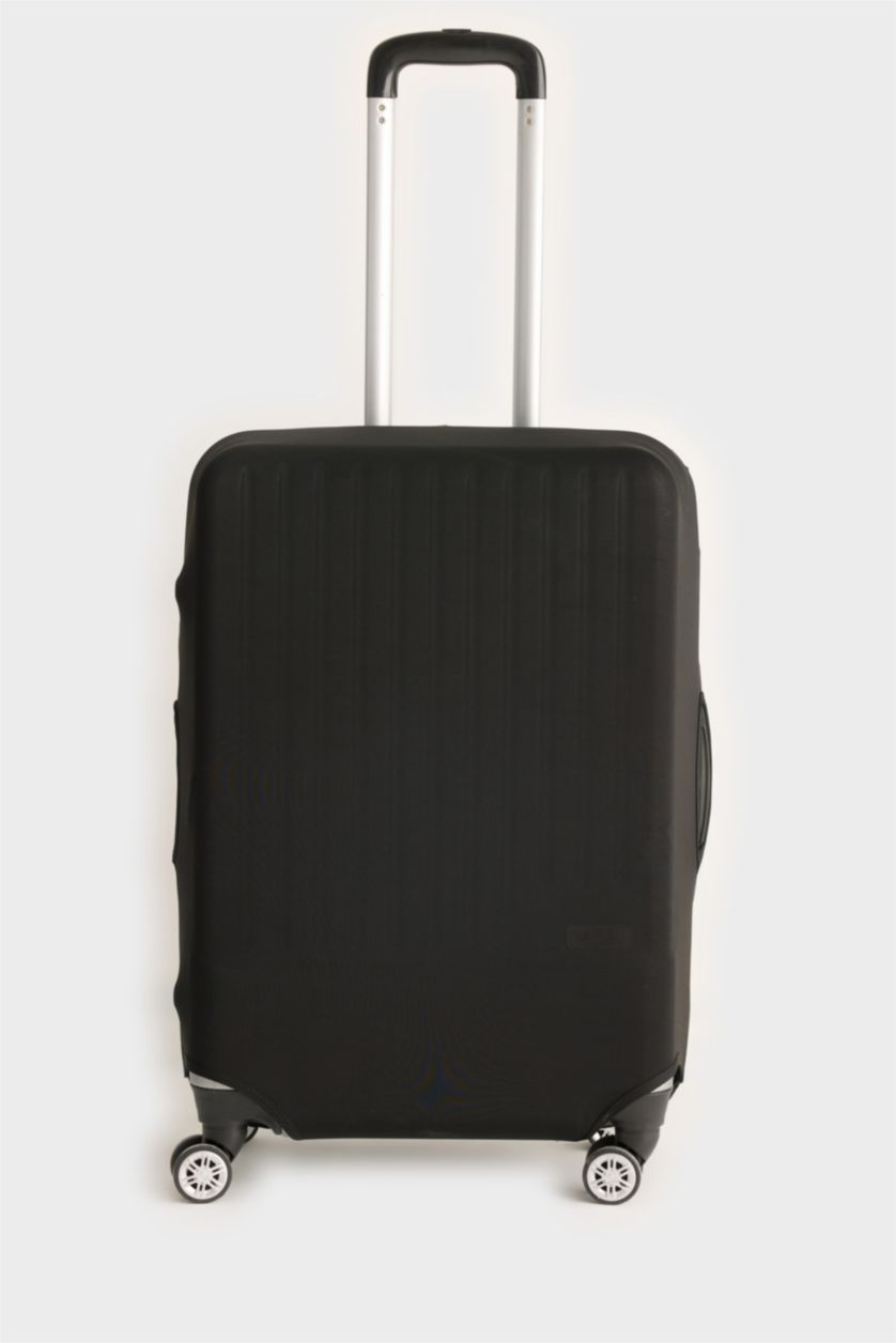 Kadın Siyah Desenli Valiz Kılıfı