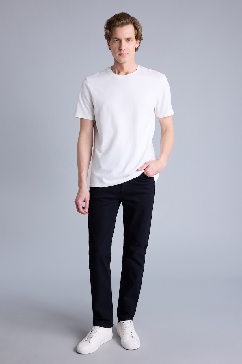 Erkek Siyah Regular Fit Pantolon