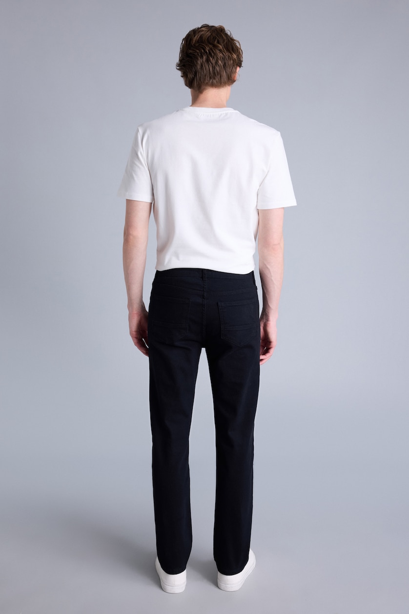 Erkek Siyah Regular Fit Pantolon