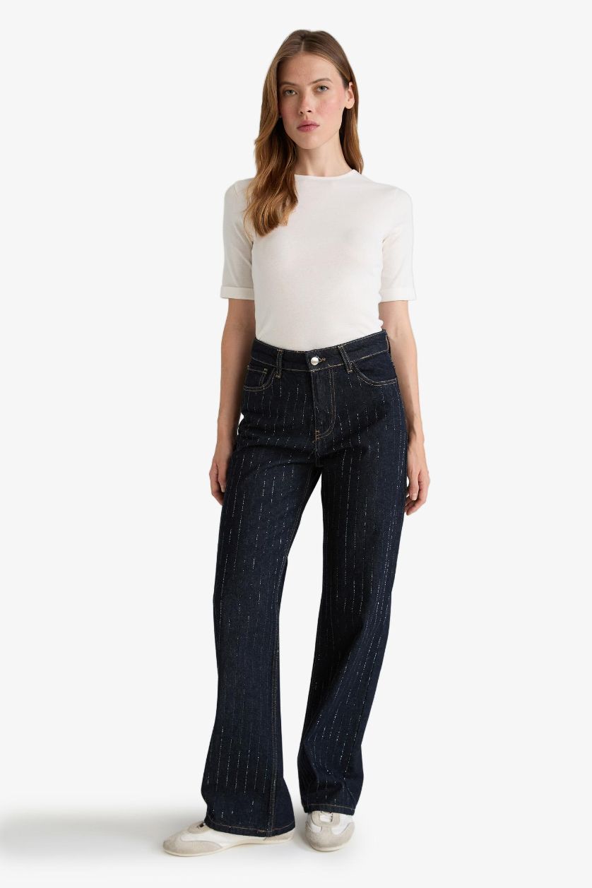 نساء بيج فاتح Slim Fit Crew Neck Ribbed Camisole T-Shirt