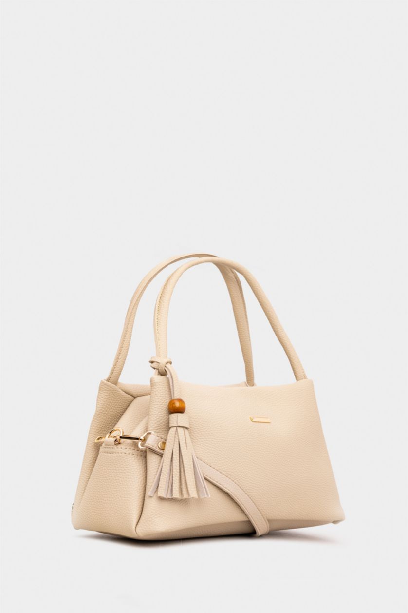 WOMAN Beige Woman Shoulder Bag