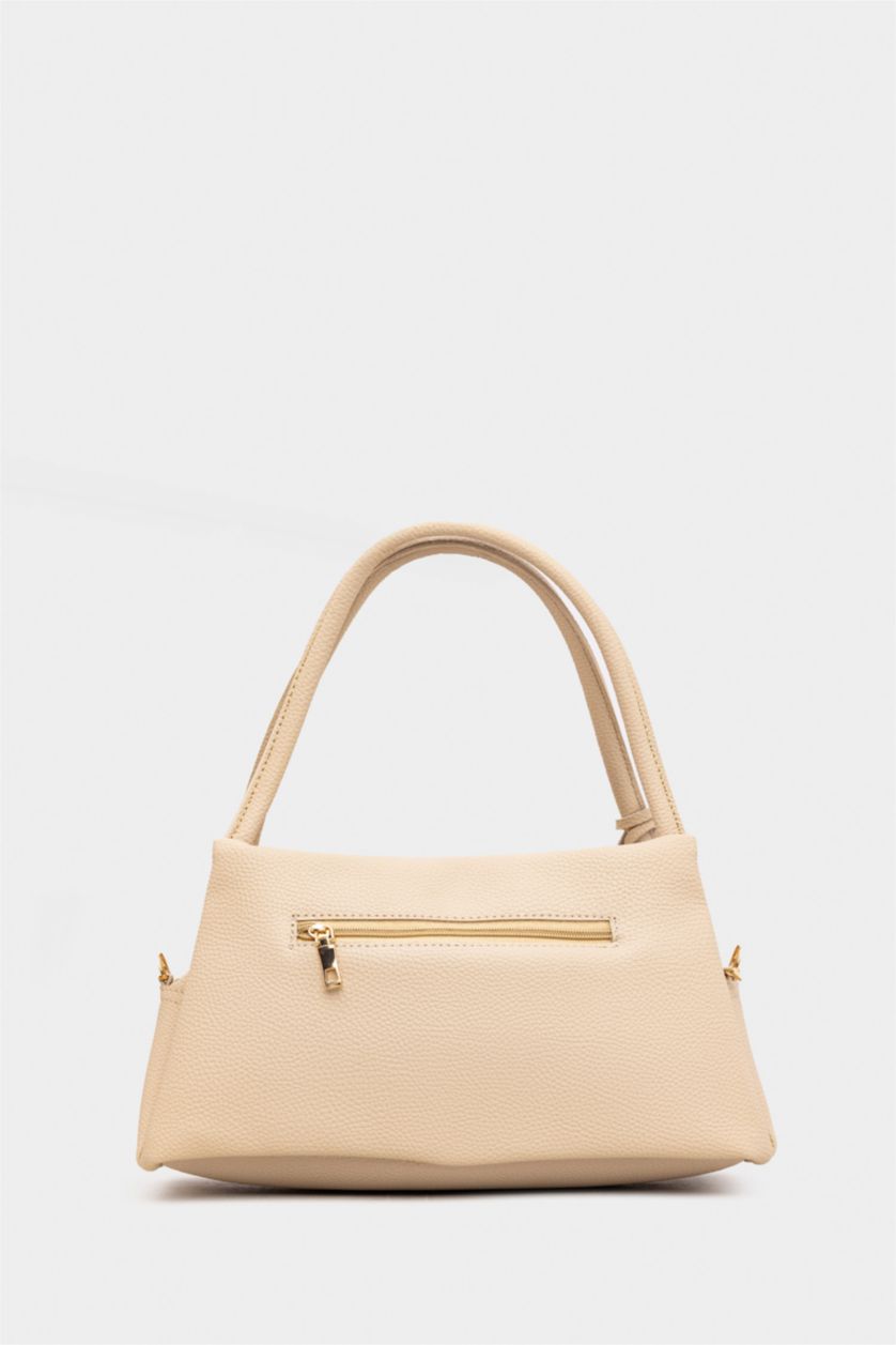 WOMAN Beige Woman Shoulder Bag