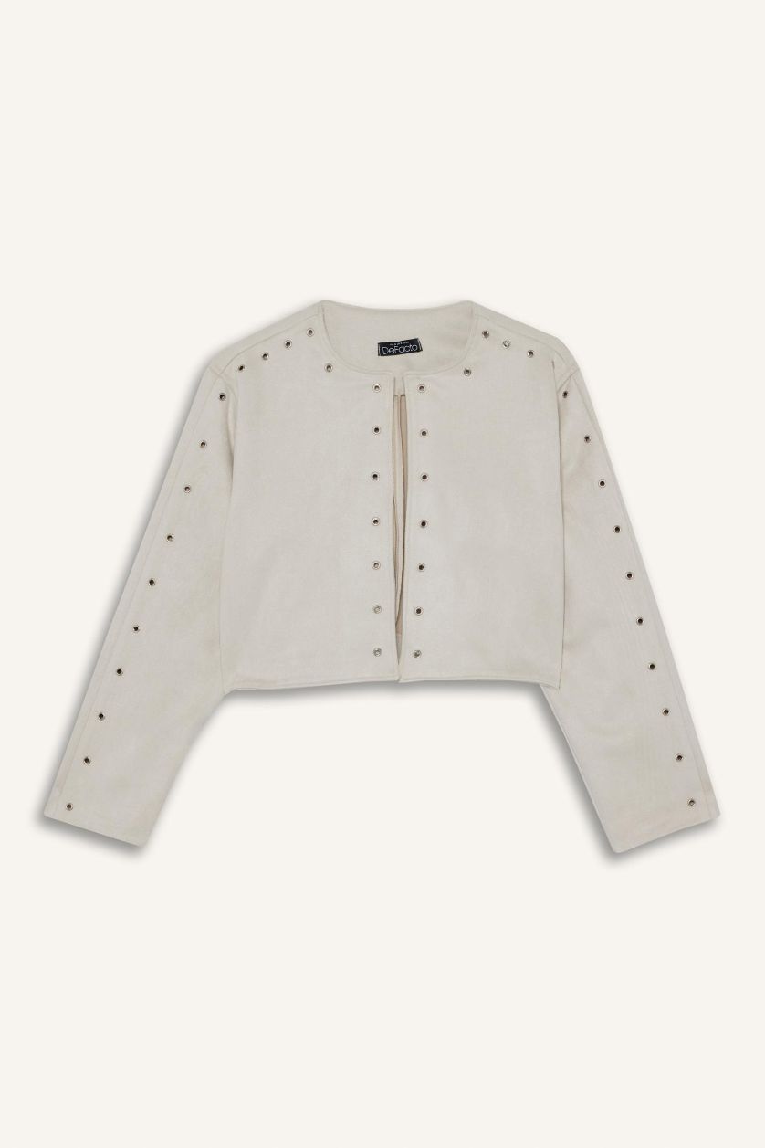 WOMAN Stone Crop Suede Jacket